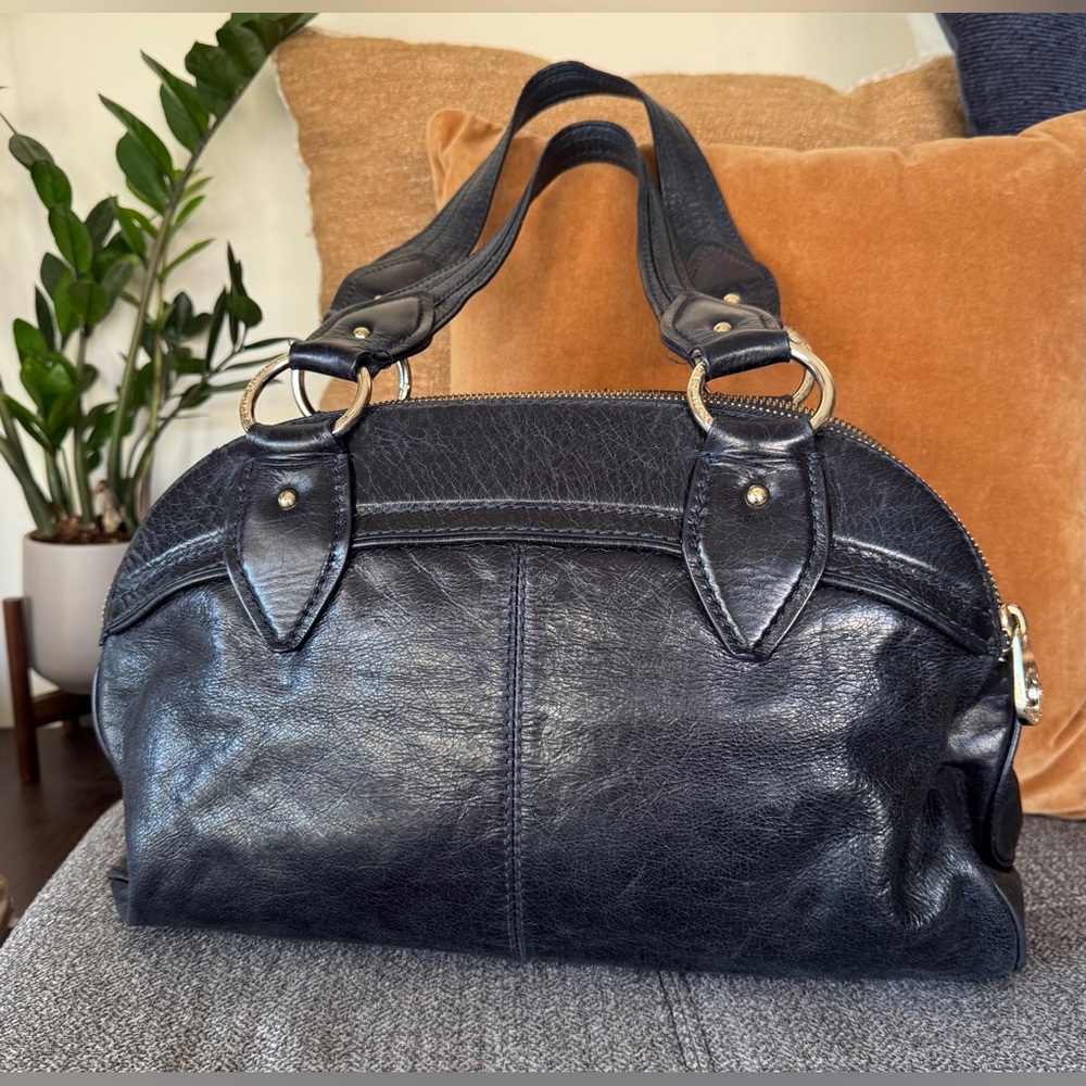 Marc by Marc Jacobs Dark Blue Leather Large Satchel with Silver/gold Hardware - Picture 12 of 15